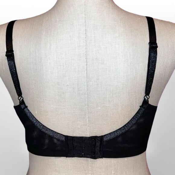 Plus Size Ambrielle Black Lightly Lined Wired Bra Size 38DDD - Picture 4 of 6